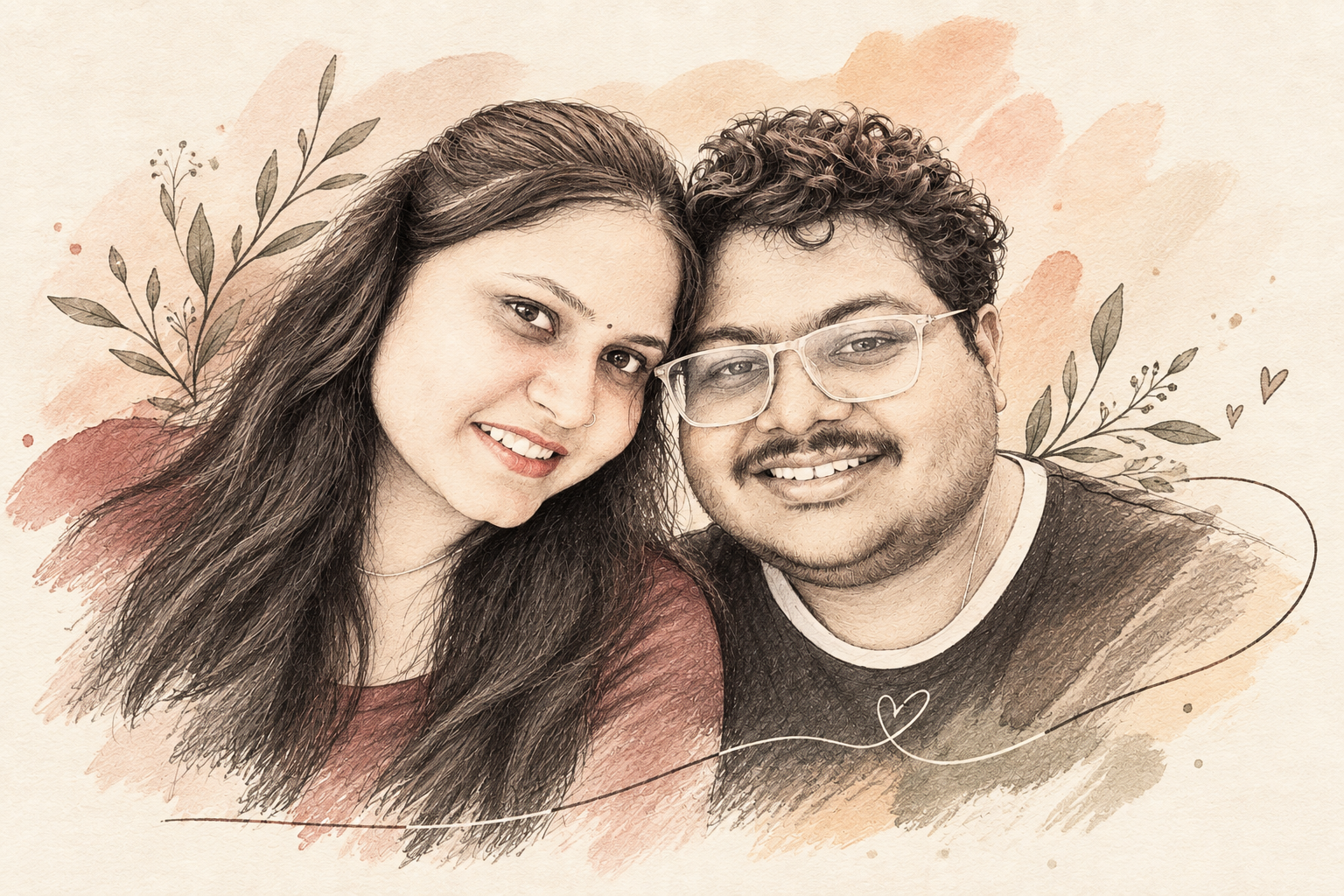 Illustrated wedding style
